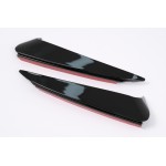 Πίσω προφυλακτήρας, Πλαϊνά πτερύγια, Κατάλληλα Για Mercedes C Class W205 (2014-2020) Piano Black