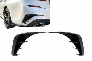 Πίσω προφυλακτήρας, Πλαϊνά πτερύγια, Κατάλληλα Για Bmw Σειρά 3 G20 G21 G28 M-Sport (2018-και μετά), Piano Black