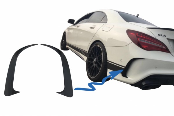 Διαχωριστές Πτερυγίων Πίσω Προφυλακτήρα, Πλευρικοί Αεραγωγοί Canards Κατάλληλες Για Mercedes Cla W117 C117 X117 (2013-2018) CLA45 Design Διαχωριστές Πτερυγίων Πίσω Προφυλακτήρα, Πλευρικοί Αεραγωγοί Canards Κατάλληλες Για Mercedes Cla W117 C117 X117 (2013-2018) CLA45 Design