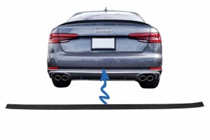 Επένδυση Πίσω Προφυλακτήρα Κατάλληλη Για Audi A4 B9 8W (2016-2018) Sedan Avant S-Line Design Για Κανονικό Προφυλακτήρα