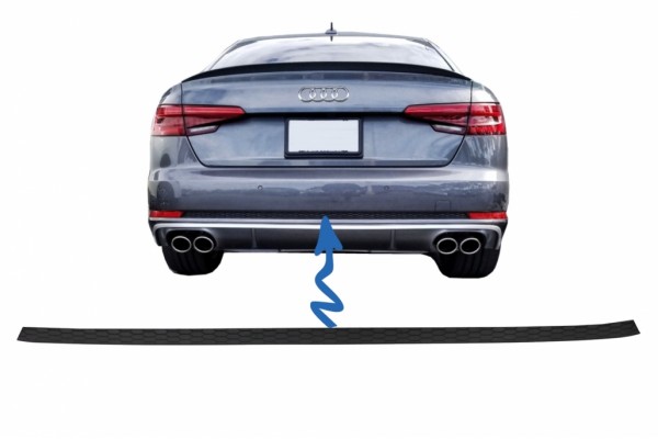 Επένδυση Πίσω Προφυλακτήρα Κατάλληλη Για Audi A4 B9 8W (2016-2018) Sedan Avant S-Line Design Για Κανονικό Προφυλακτήρα