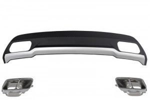 Πίσω Διαχύτης Και Απολήξεις Εξάτμισης Κατάλληλα Για Mercedes A-Class W176 (2012-2018) Sport Pack