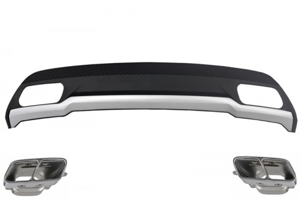 Πίσω Διαχύτης Και Απολήξεις Εξάτμισης Κατάλληλα Για Mercedes A-Class W176 (2012-2018) Sport Pack