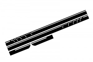 Αυτοκόλλητα Πλαϊνών Αυτοκόλλητων Βινυλίου Ματ Μαύρο Κατάλληλο Για Mercedes Cla W117 C117 X117 (2013-2016) A Class W176 (2012-up)