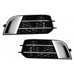 Καλύμματα Πλαϊνών Μάσκες Φώτων Ομίχλης Κατάλληλα Για Audi A1 8X (2010-2015) RS1 Design Black Με Ένθετα Βουρτσισμένου Αλουμινίου Καλύμματα Πλαϊνών Μάσκες Φώτων Ομίχλης Κατάλληλα Για Audi A1 8X (2010-2015) RS1 Design Black Με Ένθετα Βουρτσισμένου Αλουμινίου