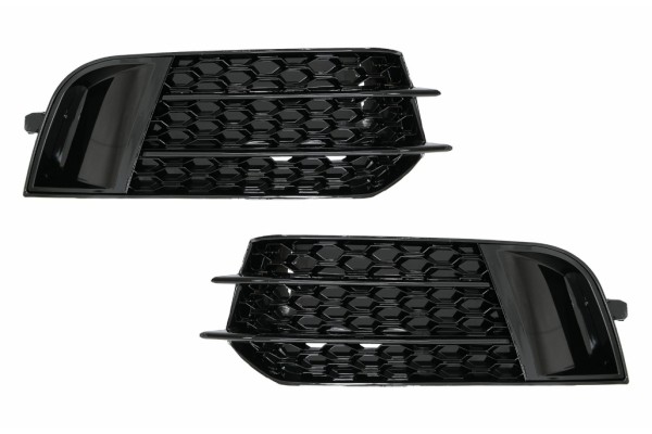 Καλύμματα Πλαϊνών Μάσκες Φώτων Ομίχλης Κατάλληλα Για Audi A1 8X (2010-2015) RS1 Design Piano Black Καλύμματα Πλαϊνών Μάσκες Φώτων Ομίχλης Κατάλληλα Για Audi A1 8X (2010-2015) RS1 Design Piano Black