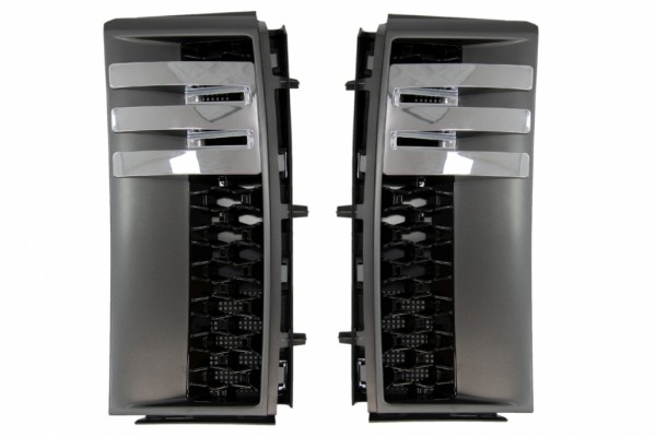 Μάσκες Πλευρικών Αεραγωγών Για Range Rover Vogue Iii L322 (2002-2012) Μαύρο Σκούρο Γκρι Έκδοση Νέο Σχεδιασμός Αυτοβιογραφίας