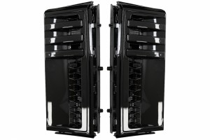 Πλευρικοί Αεραγωγοί Κατάλληλοι Για Land Range Rover Vogue Iii L322 (2002-2012) Μάσκες Autobiography Design Piano Black