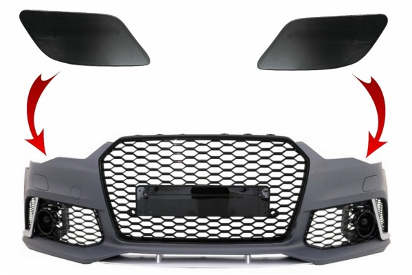 Καλύμματα Μπροστινού Προφυλακτήρα Sra Κατάλληλα Για Audi A6 C7 4G (2011-2018) RS6 Design