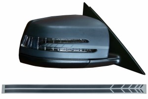 Αυτοκόλλητο Καθρέφτη Σκούρο Γκρι Κατάλληλο Για Mercedes Coupe C238 Abces Class Cla Gla Cls Glk W246 W204 W176 W117 W212 W207 W218 X156 X204 W221