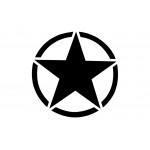 Αυτοκόλλητο Αστέρι Universal Κατάλληλο Για Jeep Wrangler Jk Truck Ή Άλλα Αυτοκίνητα Μαύρο