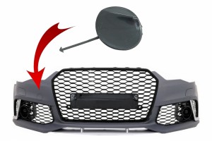 Κάλυμμα Γάντζου Ρυμούλκησης Μπροστινού Προφυλακτήρα Κατάλληλο Για Audi A6 C7 4G Facelift (2011-2018) RS6 Design