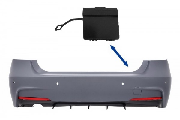 Κάλυμμα Γάντζου Ρυμούλκησης Πίσω Προφυλακτήρα Κατάλληλο Για Bmw Σειρά 3 F30 (2011-και μετά) M-Performance M-Tech Design