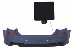 Κάλυμμα Γάντζου Ρυμούλκησης Πίσω Προφυλακτήρα Κατάλληλο Για Bmw Σειρά 5 F10 (2011-και μετά) M-tech Design