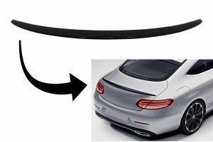 Αεροτομή Πορτμπαγκάζ Κατάλληλη Για Mercedes C-Class Coupe C205 (2014-2019) Piano Black