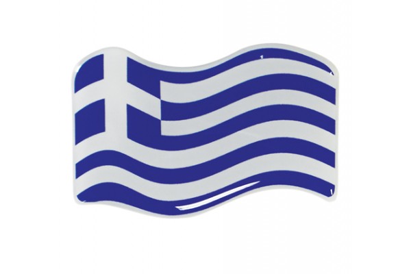 Auto Gs Αυτοκόλλητη Σημαία Αυτοκινήτου Ελληνική 7 x 4cm