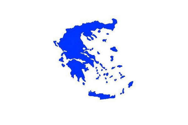 Auto Gs Αυτοκόλλητος Χάρτης Αυτοκινήτου Ελλάδα 14cm