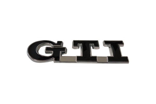 Auto Gs Αυτοκόλλητα Σήματα Gti 8.5cm σε Μαύρο Χρώμα