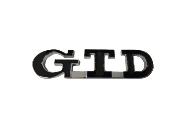 Auto Gs Αυτοκόλλητο Σήμα Αυτοκινήτου GTD 9cm σε Μαύρο Χρώμα
