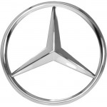 Auto Gs Σήμα Μάσκας Mercedes Ασημί Στρόγγυλο Φ18.5