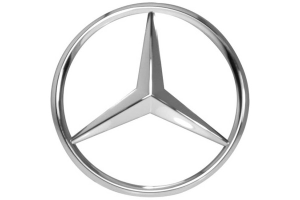 Auto Gs Σήμα Μάσκας Mercedes Ασημί Στρόγγυλο Φ18.5