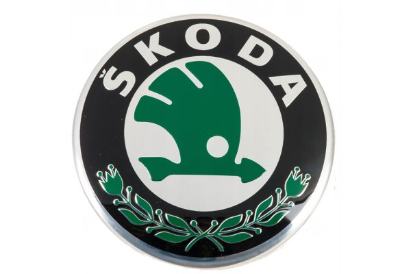 Auto Gs Αυτοκόλλητο Σήμα Skoda 8cm για Καπό Αυτοκινήτου