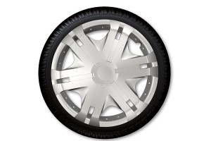 Σετ Τάσια Αυτοκινήτου Vision 4τμχ 13" Ασημί 13713