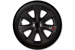 Σετ Τάσια Αυτοκινήτου Argo VR Carbon/Black 4τμχ 15" Μαύρο 14124