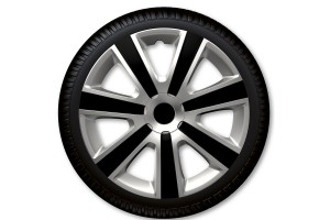 Σετ Τάσια Αυτοκινήτου Argo VR 4τμχ 14" Ασημί/Μαύρο 14133