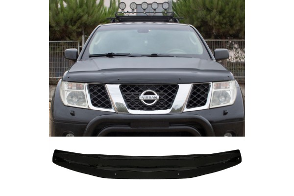 Ανεμοθραύστης / Αντιανεμικό Καπό Για Nissan Navara 2006-2015 Μαύρο Χρώμα