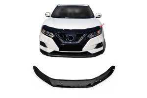 Ανεμοθραύστης / Αντιανεμικό Καπό Για Nissan Qashqai 2017-2021 Μαύρο Χρώμα