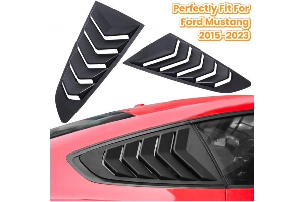 Καπάκια Πισινών Παραθύρων Για Ford Mustang MK6 2015+ Μαύρα 2 Τεμάχια