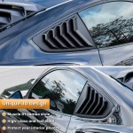 Καπάκια Πισινών Παραθύρων Για Ford Mustang MK6 2015+ Μαύρα 2 Τεμάχια