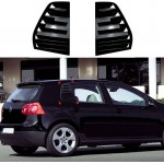 Καπάκια Πισινών Παραθύρων Για Vw Golf V (5) 03-08 Μαύρα 2 Τεμάχια