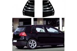 Καπάκια Πισινών Παραθύρων Για Vw Golf V (5) 03-08 Μαύρα 2 Τεμάχια