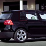 Καπάκια Πισινών Παραθύρων Για Vw Golf V (5) 03-08 Μαύρα 2 Τεμάχια