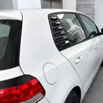 Καπάκια Πισινών Παραθύρων Για Vw Golf Vi (6) 08-11 Μαύρα 2 Τεμάχια