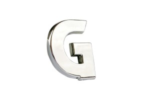 Αυτοκόλλητο Γράμμα Χρωμίου 3D "G" 2.7x2.5cm 1 Τεμάχιο