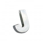 Αυτοκόλλητο Γράμμα Χρωμίου 3D "J" 2.7x2.5cm 1Τμχ