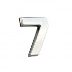 Αυτοκόλλητο Γράμμα Χρωμίου 3D "7" 2.7x2.5cm 1Τμχ