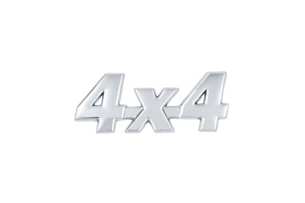 Αυτοκόλλητο Σήμα Χρωμίου "4x4" 1Τμχ