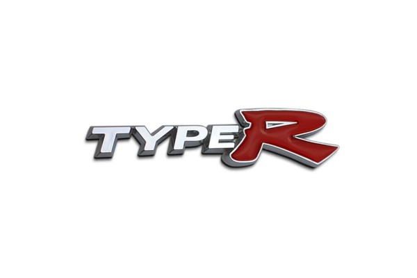 Αυτοκόλλητο Σήμα Χρωμίου 3D "TYPE-R" 12.3x2.7cm 1Τμχ