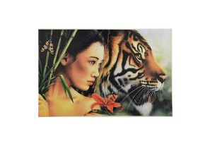 Αυτοκόλλητο Γυναίκα Τίγρης 32x21cm 1Τμχ