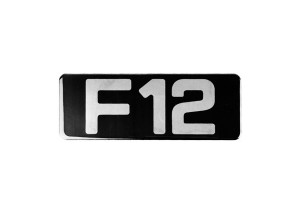 Αυτοκόλλητο Σήμα "F12" Σμάλτο 20.5x7.5cm 1Τμχ
