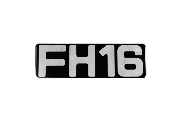 Αυτοκόλλητο Σήμα "FH16" Σμάλτο 26x8cm 1Τμχ