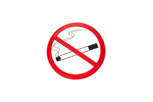 Αυτοκόλλητο Σήμα "No Smoking" Σμάλτο Φ9cm 1Τμχ