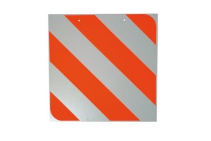 Πινακίδα Pvc Φορτηγού Σήμανσης Ριγωτή 50x50cm 1Τμχ