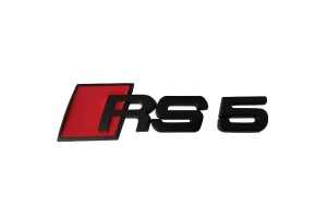 Αυτοκόλλητο Σήμα "RS-5" Κόκκινο - Μαύρο 10.5x3cm 1Τμχ