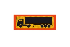 Πινακίδα Αλουμινίου 3M Φορτηγό Επικαθήμενο 50x20cm 1Τμχ