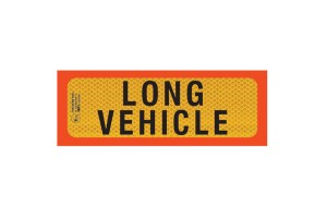 Πινακίδα Αλουμινίου 3M Φορτηγό Long Vehicle 50x20cm 1Τμχ